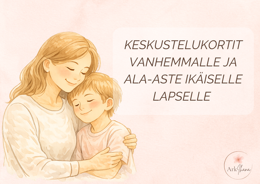 Keskustelukortit vanhemmalle ja ala-asteikäiselle lapselle