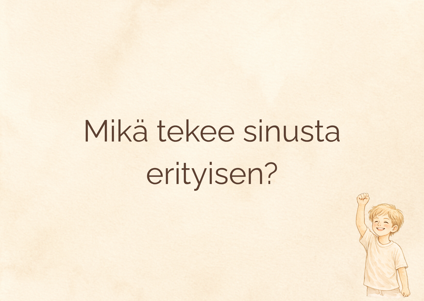 Keskustelukortit vanhemmalle ja ala-asteikäiselle lapselle
