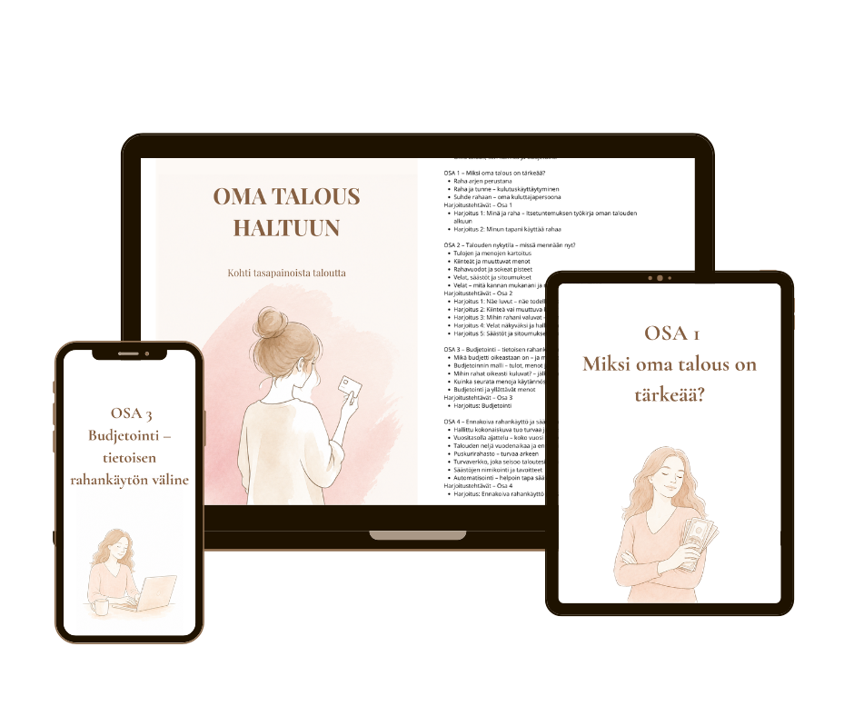 Oma talous haltuun – Kohti tasapainoista taloutta
