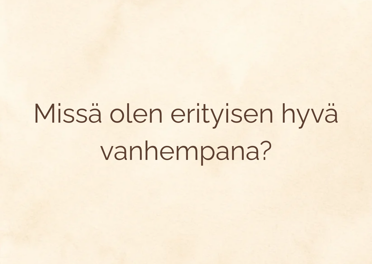 Yksinhuoltajan voimakortit (digitaaliset)
