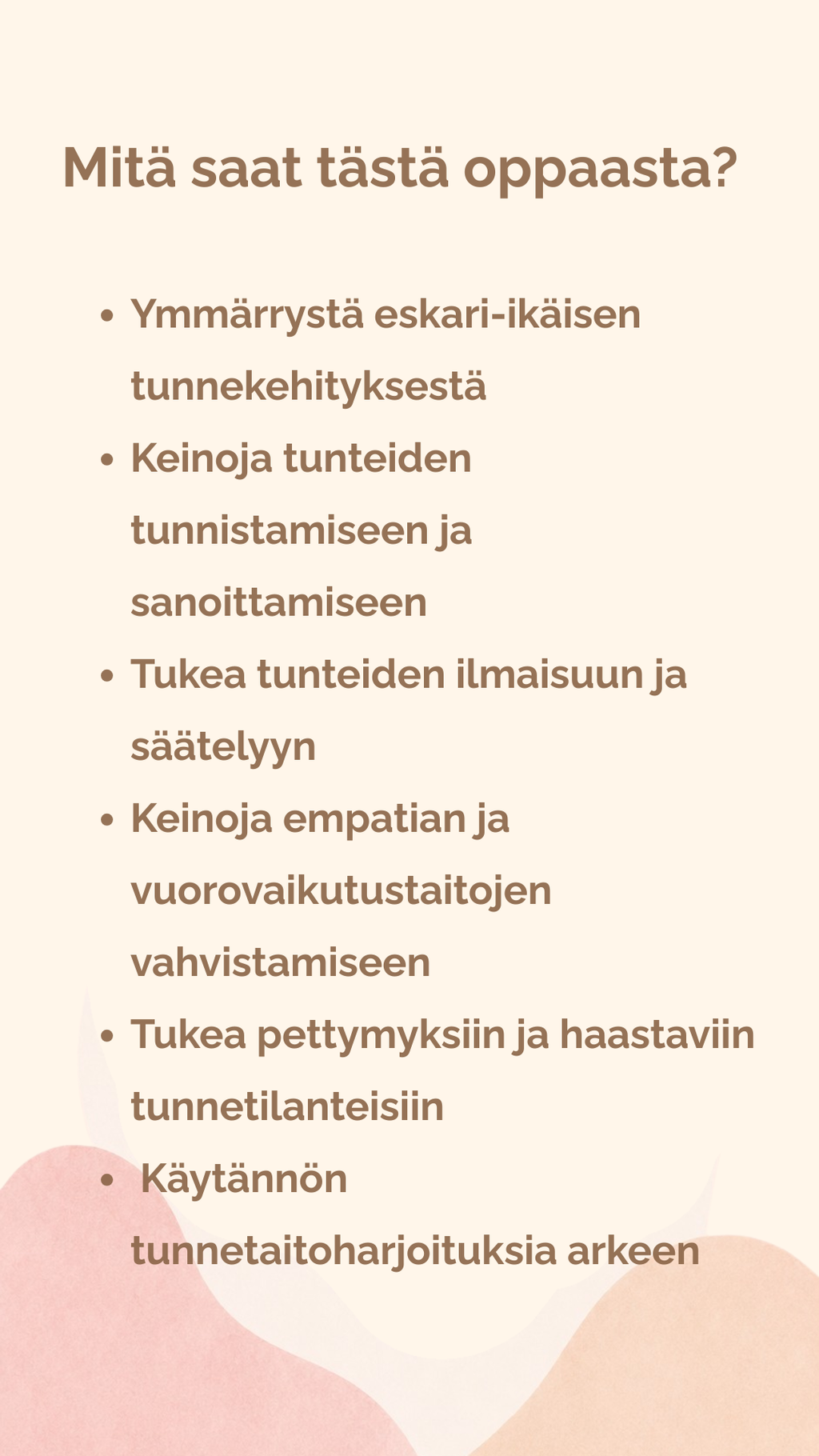 Tunnetaitoja eskari-ikäiselle – Yhteisiä hetkiä tunteiden parissa
