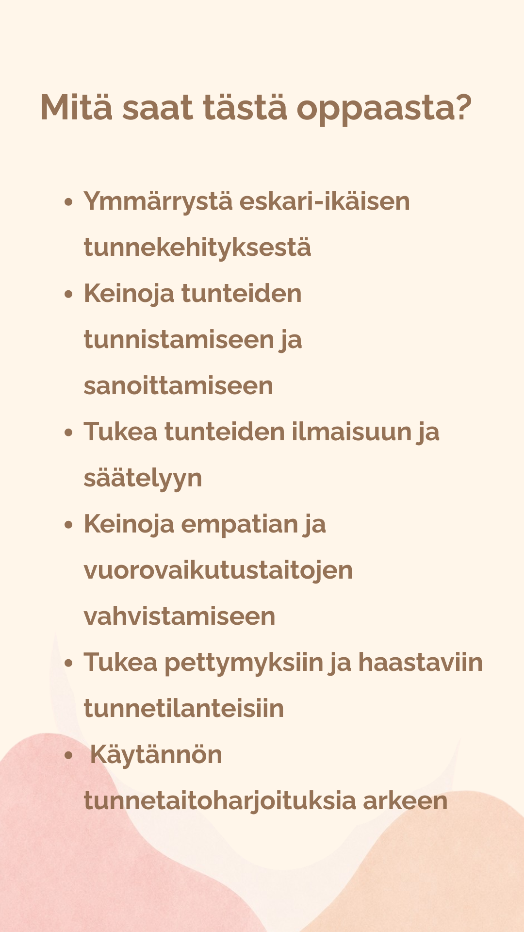 Tunnetaitoja eskari-ikäiselle – Yhteisiä hetkiä tunteiden parissa