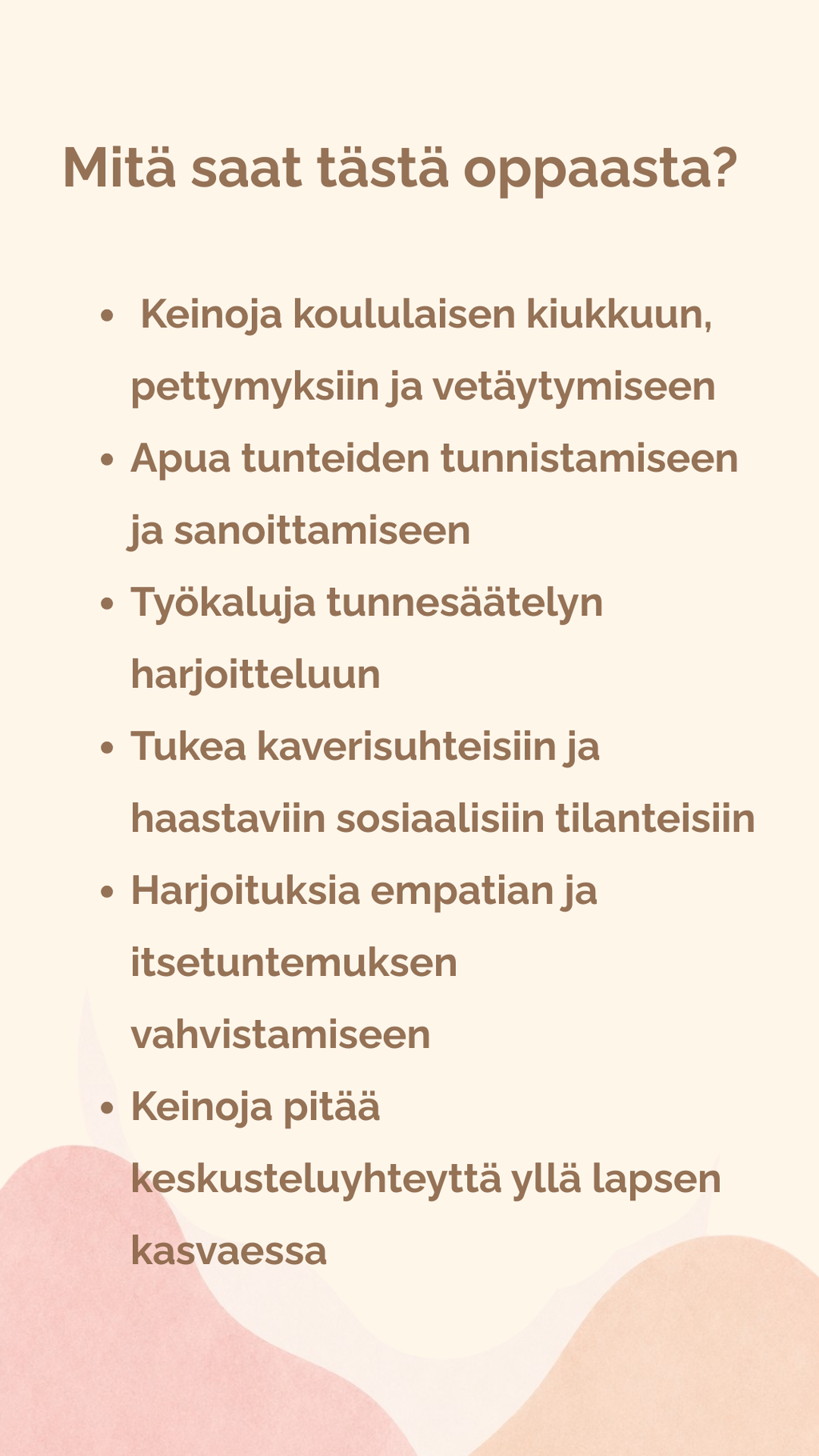 Tunnetaitoja kouluikäiselle – Yhteisiä hetkiä tunteiden äärellä