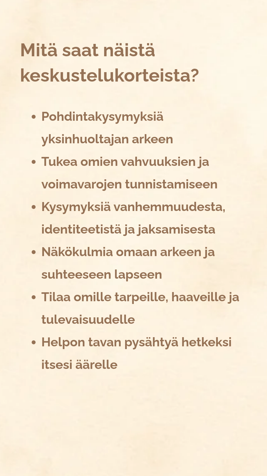Yksinhuoltajan voimakortit (digitaaliset)